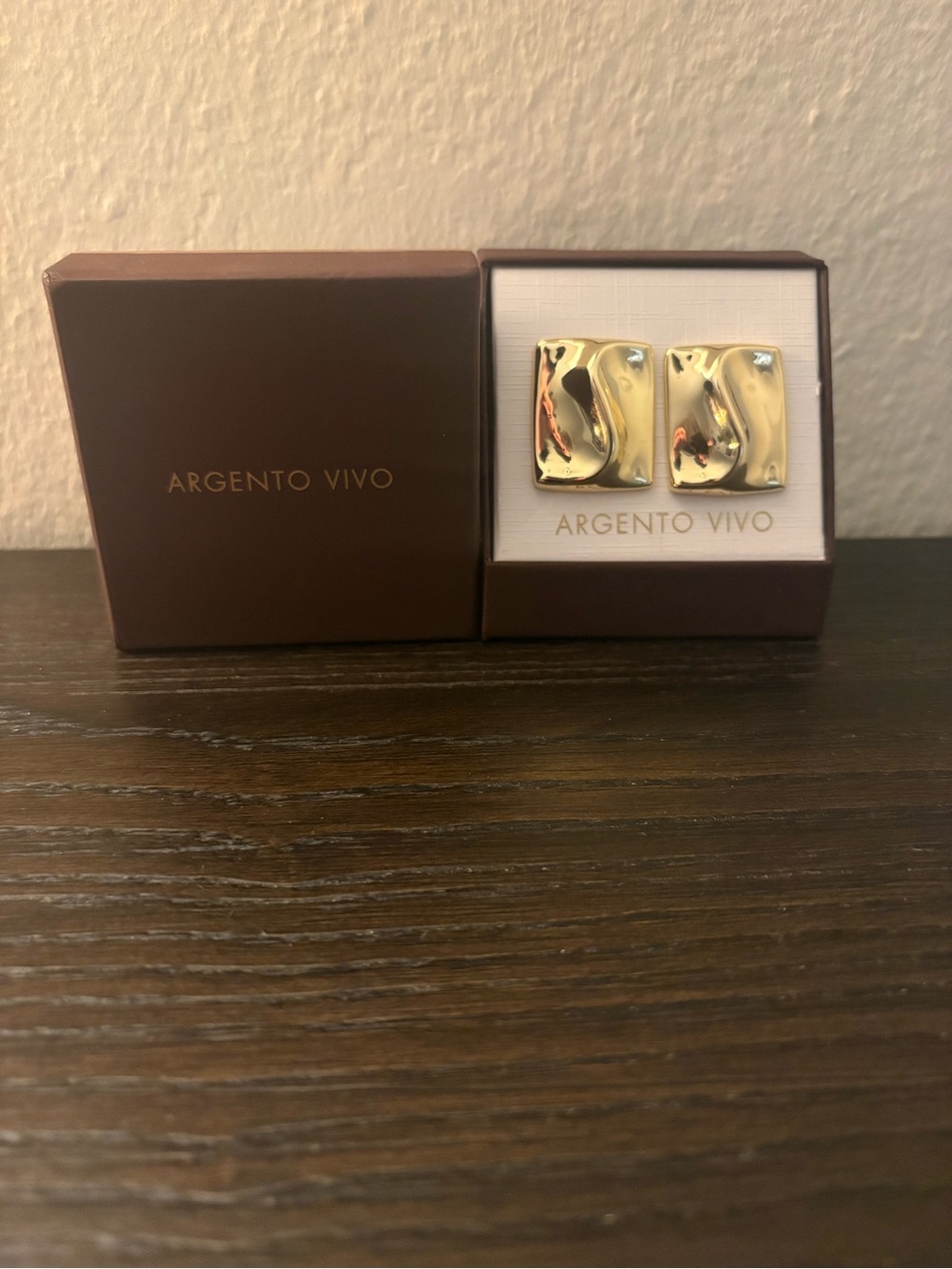 NEW Argento Vivo Wavy Gold Earrings